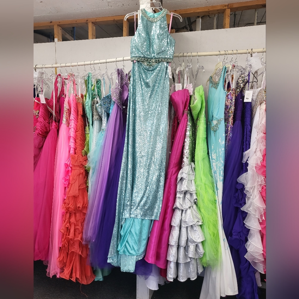 2 Piece Sparkly Prom Dress by Blush Prom
